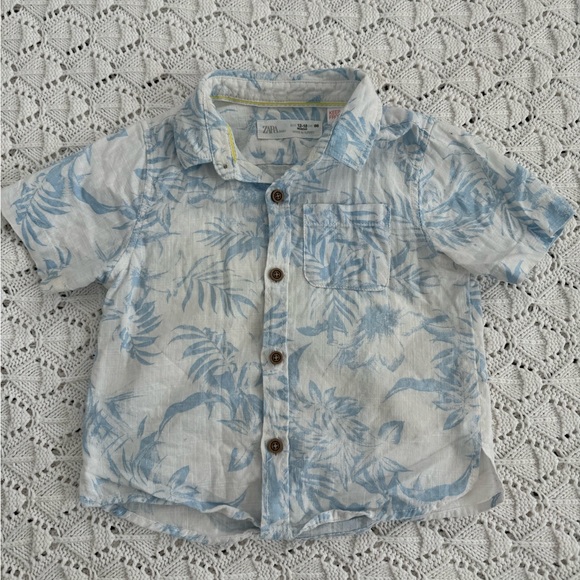 Zara Shirts & Tops Zara Baby Boy Hawaiian Shirt Poshmark